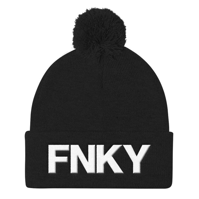 Pom Pom Knit Cap "Funky"