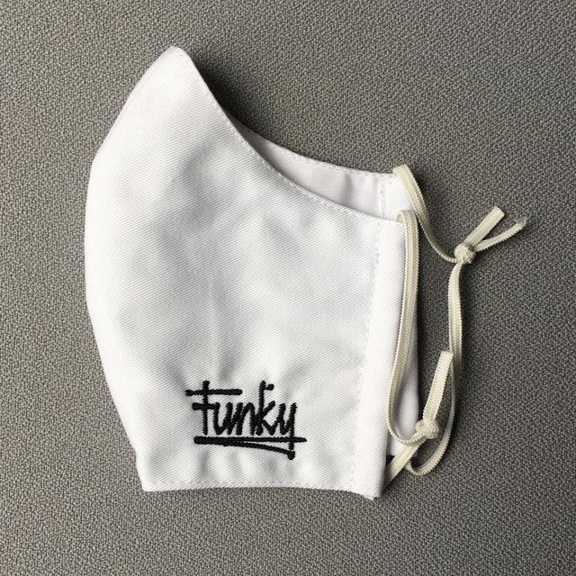 Face mask "Funky white"