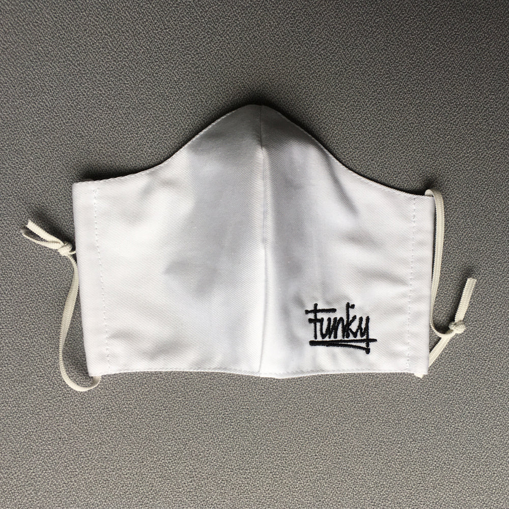 Face mask "Funky white"