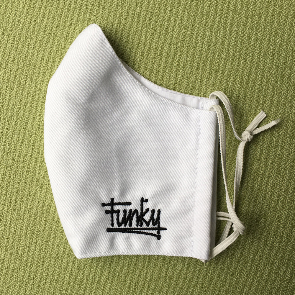 Face mask "Funky white"